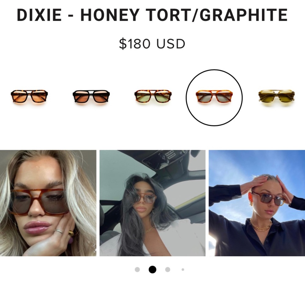 VEHLA - Honey tort / graphite sunglasses